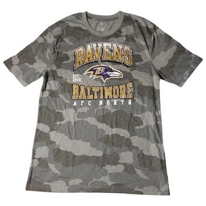 Baltimore Ravens NFL T Shirt Camouflage AFC North Football Youth Medium NWT